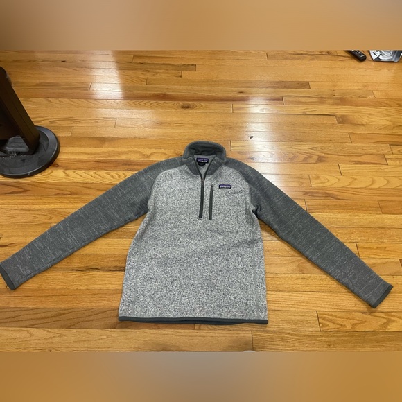 PATAGONIA MEN'S BETTER SWEATER 1/4 ZIP IN HEATHER GREY SIZE X-SMALL - Picture 2 of 5
